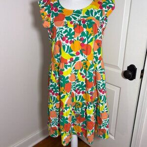 J. Crew Tiered Flutter Sleeve Citrus Pocket Blend Factory Flattering size 14